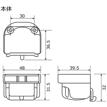 耐震ラッチ がっちりロックタイプ 開き戸用 WAKI