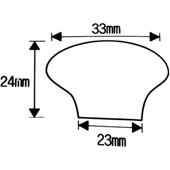 セラミックつまみ32Φノブ 無地 WAKI