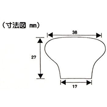 セラミックつまみ リーフ WAKI(和気産業)