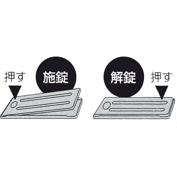 サッシ引戸用補助錠 ワンタッチ・シマリ WAKI