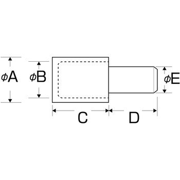 ゴム付差込ダボ WAKI