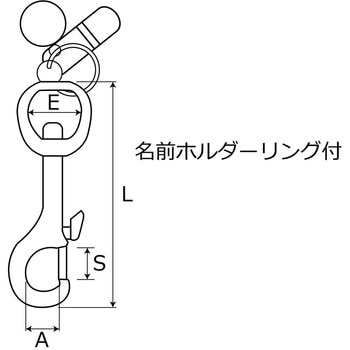 名前ホルダーリング付 WAKI