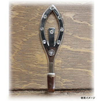 ニッケル装飾フック ハート WAKI