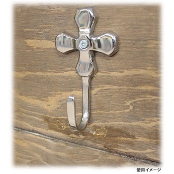 ニッケル装飾フック クロス WAKI