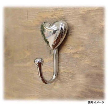 ニッケル装飾フック ハートヘッド WAKI