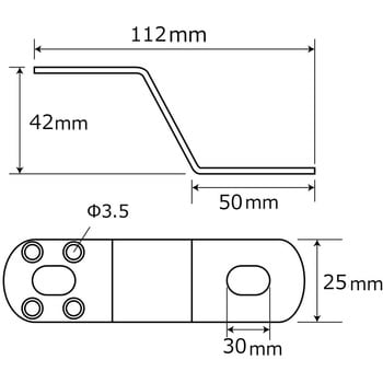 補助金具ステンレス Z型 斜め WAKI S型・Z型 【通販モノタロウ】