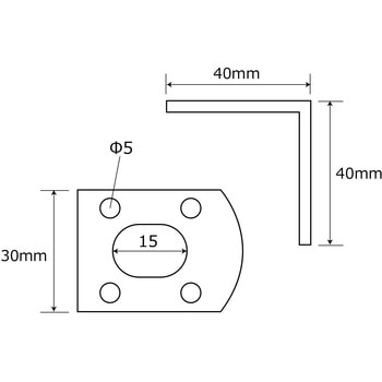 補助金具ユニクロ L型 WAKI
