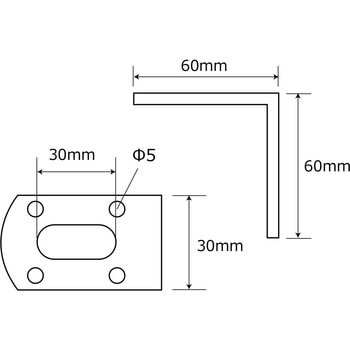 補助金具ユニクロ L型 WAKI