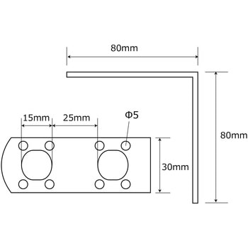 補助金具ユニクロ L型 WAKI