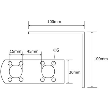 補助金具ユニクロ L型 WAKI