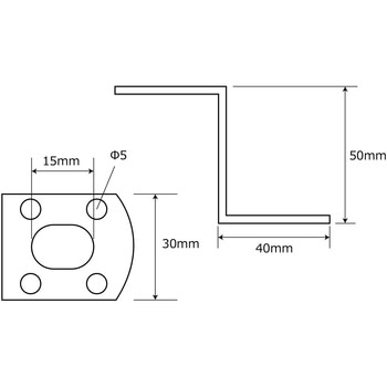 補助金具ユニクロ L型 WAKI