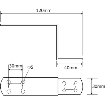 補助金具ユニクロ L型 WAKI
