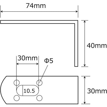 補助金具ユニクロ L型 WAKI
