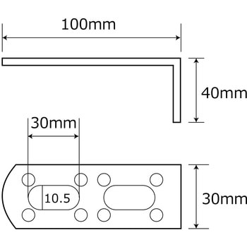 補助金具ユニクロ L型 WAKI