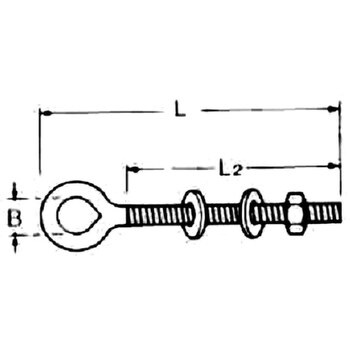 ステンレス ロングアイボルト アイアイ 吊具用アイボルト 【通販