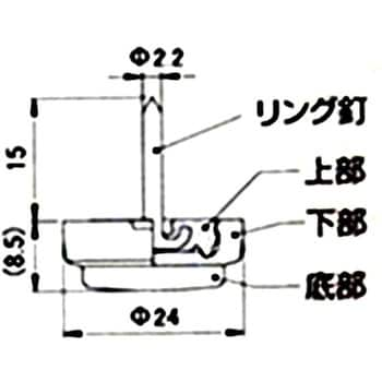 FPK-03 イス脚に打つ! 打ち込み式フェルト 1パック(4個) WAKI 【通販