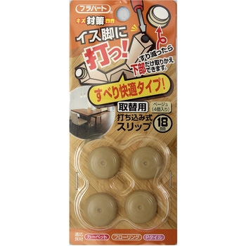 イス脚に打つ! 取替用 打ち込み式スリップ WAKI