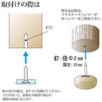イス脚に打つ! 打ち込み式ソフティー WAKI