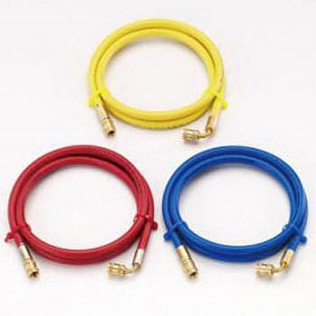 チャージホース(R134a)100cm赤 片側90° TASCO(タスコ)