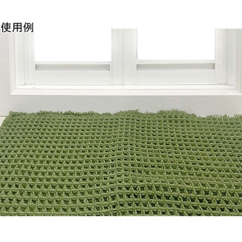 ワッフルバスマット 35×50cm グリーン - マルナカ