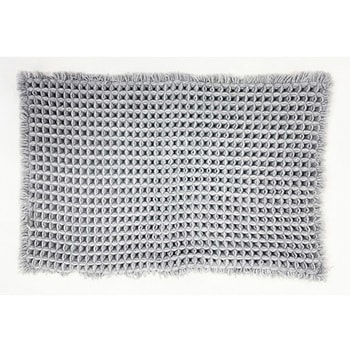 ワッフルバスマット 35×50cm グレー マルナカ