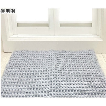 ワッフルバスマット 35×50cm グレー マルナカ