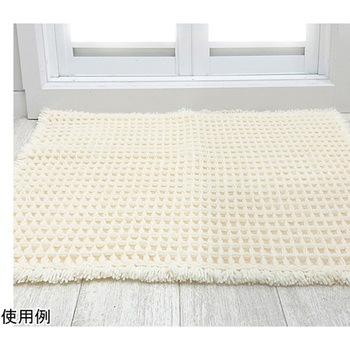 ワッフルバスマット 45×60cm アイボリー マルナカ