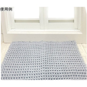 ワッフルバスマット 45×60cm グレー - マルナカ