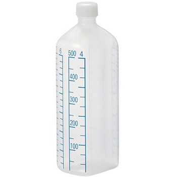 投薬瓶 青目盛 500ml/未滅菌 40本入 アズワン