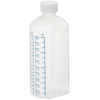 投薬瓶 青目盛 200ml/未滅菌 80本入 アズワン