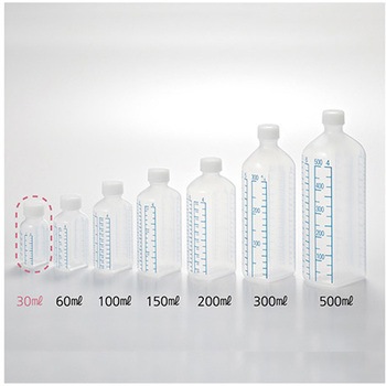 投薬瓶 青目盛 30ml/未滅菌 260本入 アズワン