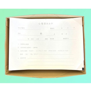 心電図記録紙 210mm巾×295mm折 全長300m 裏面カルテ有 KOKUSAI(国際チャート)
