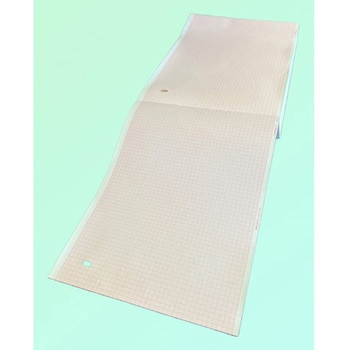心電図記録紙 210mm巾×280mm折 全長84m センサーホール有 1箱 8冊入 KOKUSAI(国際チャート)