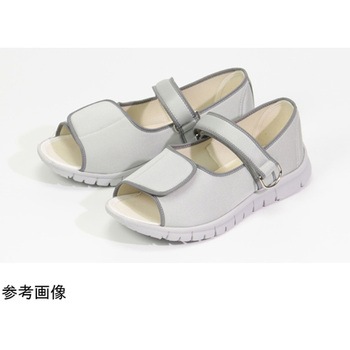 抗ウイルスαシリーズWG503α 片足 左 グレー L 24.0～24.5cm マリアンヌ製靴