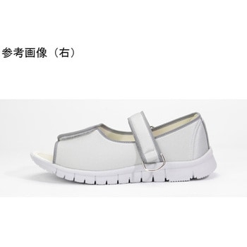 抗ウイルスαシリーズWG503α 片足 左 グレー L 24.0～24.5cm マリアンヌ製靴