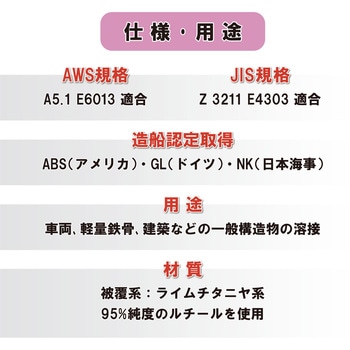 ライムチタニア系 溶接棒 東安