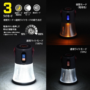 デジタルインジケーター付き充電式ランタン エナジャイザー