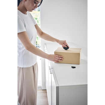 マグネットセラミックダンボールカッター タワー ブラック 山崎実業