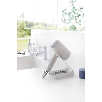 収納付きドライヤー&ヘアーアイロンスタンド タワー ホワイト 山崎実業