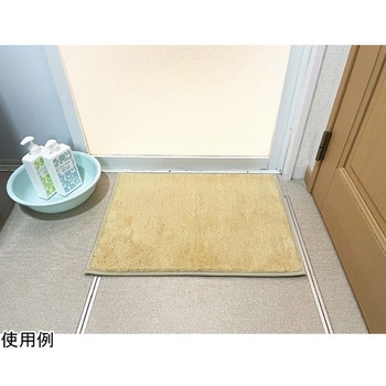 日本製 吸水速乾バスマット コスモトロン クレド Mサイズ 45×60cm ベージュ - マルナカ