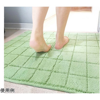 日本製 抗菌防臭&吸水速乾バスマット レチカータ Mサイズ 45×60cm グリーン マルナカ
