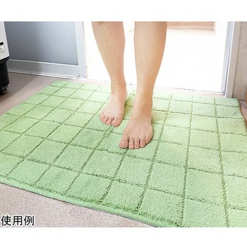 日本製 抗菌防臭&吸水速乾バスマット レチカータ Mサイズ 45×60cm グリーン マルナカ