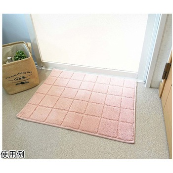 日本製 抗菌防臭&吸水速乾バスマット レチカータ Mサイズ 45×60cm ピンク マルナカ