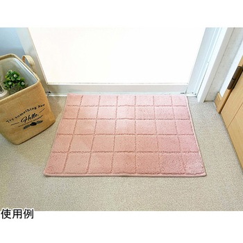日本製 抗菌防臭&吸水速乾バスマット レチカータ Mサイズ 45×60cm ピンク マルナカ