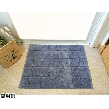 日本製 抗菌防臭&吸水速乾バスマット レチカータ Mサイズ 45×60cm ブルーグレイ マルナカ