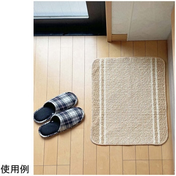 日本製バスマット：コットンライン 45×60cm ベージュ - マルナカ