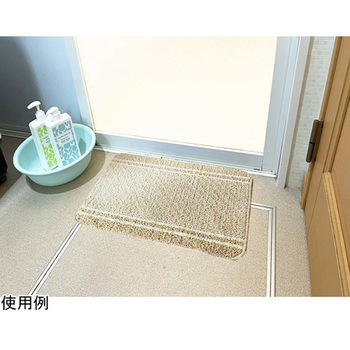 日本製バスマット：コットンライン 45×60cm ベージュ - マルナカ