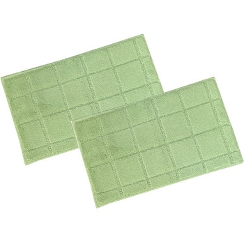 日本製 抗菌防臭&吸水速乾バスマット レチカータ 30×50cm グリーン 2枚入 マルナカ