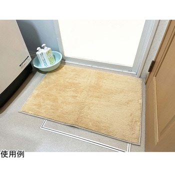 日本製 吸水速乾バスマット コスモトロン クレド LLサイズ 60×90cm ベージュ マルナカ