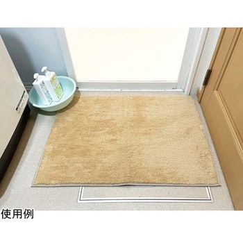 日本製 吸水速乾バスマット コスモトロン クレド LLサイズ 60×90cm ベージュ マルナカ